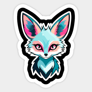 Fennec Fox Illustration Sticker